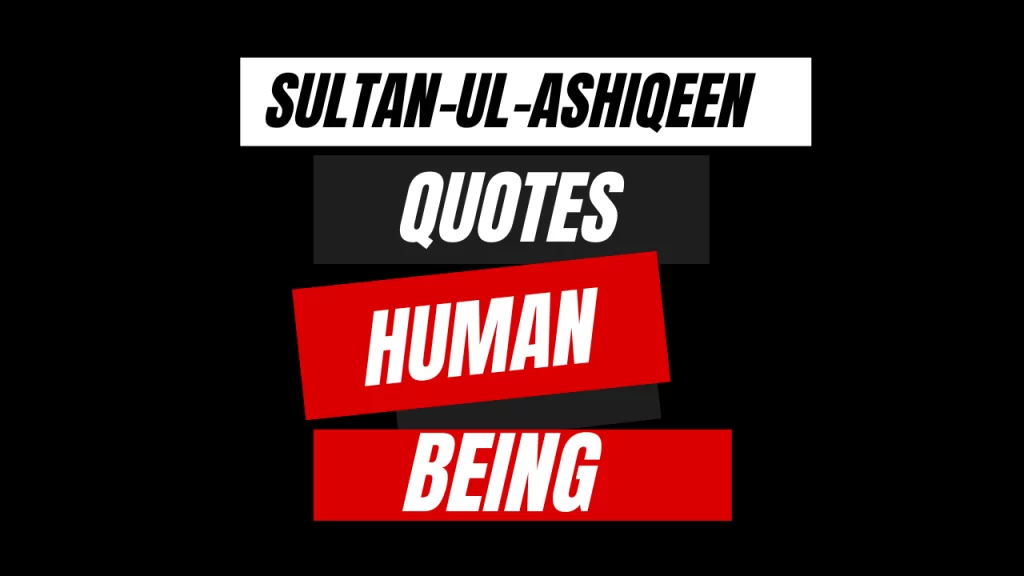 Sultan-ul-Ashiqeen Quotes Human Being